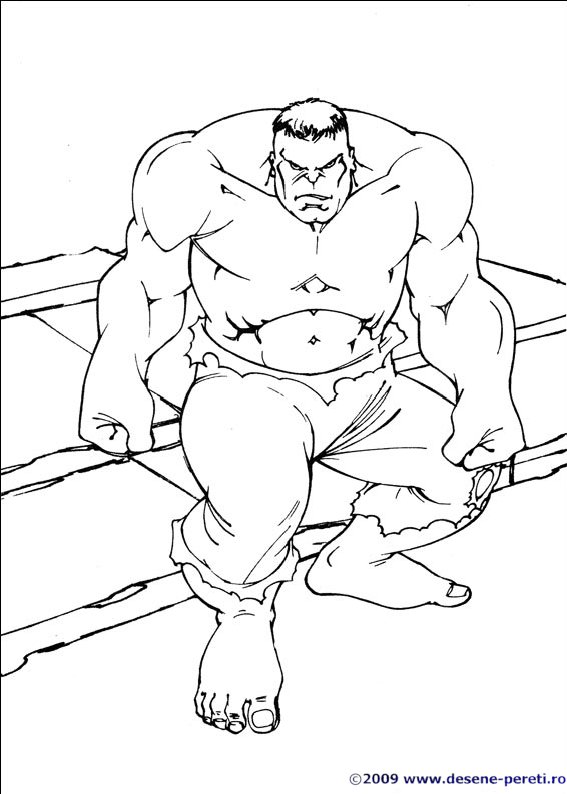 hulk desene colorat